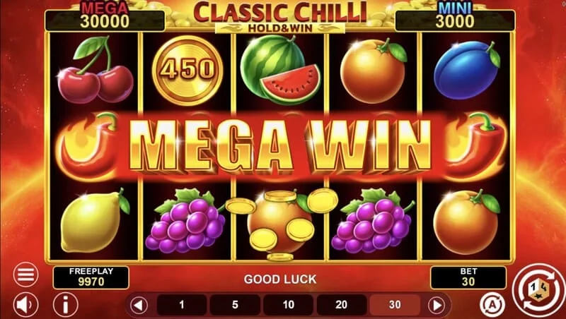 Classic Chilli Hold & Win – výherní kombinace s 243 způsoby