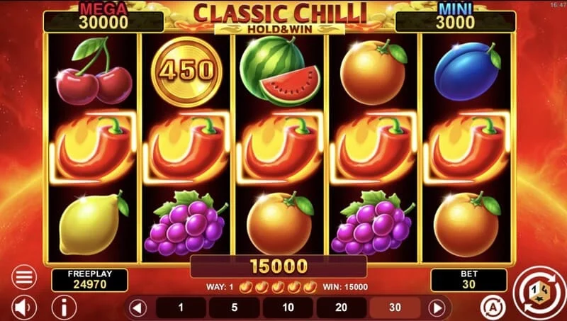 Classic Chilli Hold & Win – pevný Jackpot na symbolu